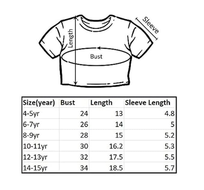 100LUCK Crop Top Printed Half Sleeve Round Neck T Shirt for Girls Combo - Image 2