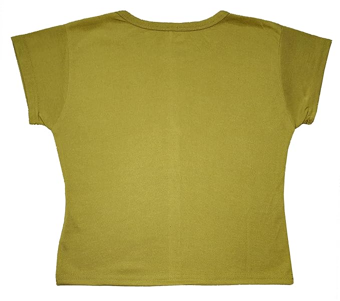 100LUCK Crop Top Printed Half Sleeve Round Neck T Shirt for Girls Combo - Image 4