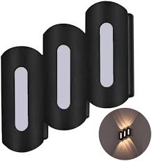 LX 549 9W Up Down Wall Decorative Light Black Aluminium Body Outdoor Wall Light