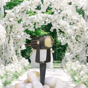 LX 808 3W Garden Spike Light Adjustable Waterproof Outdoor Garden Spotlight Black Body