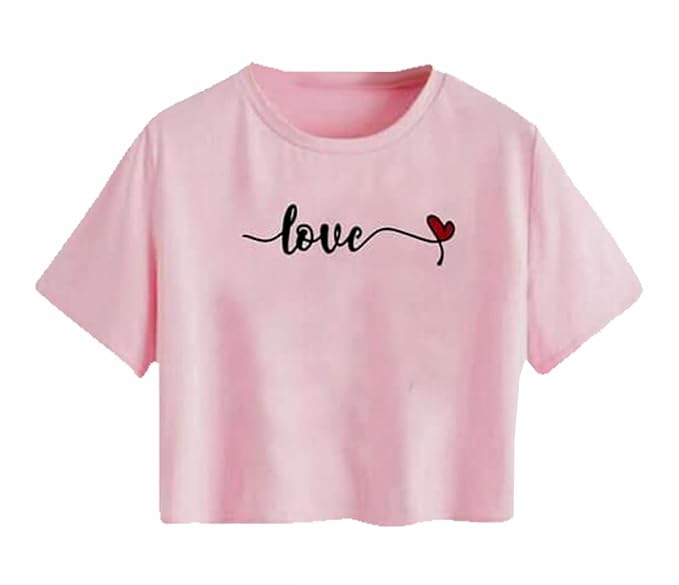 Girls Solid Loose Fit Cargo Style Pants with Printed Oversized Crop Top Regular Fit Pants 4 Pocket Combo Sets for Girls. Multicolor, Pack of 1 - Image 3