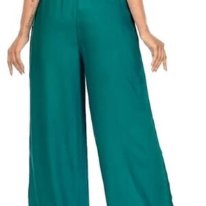 Women's & Girl's Stylish Rayon Flared Palazzo |Trendy Plazzo Pants | Trousers for Women | Relaxed Fit Solid Color Ethnic Wear Ankel Length Palazzos | 28 to 32 Waist Size. Pack of 1