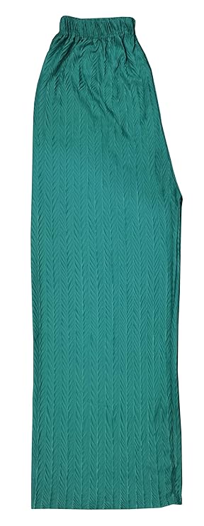 Women’s Girls Polycotton Fabric Solid Colored Elastic Waist Loose Fit Flared Wide Leg Full Length Comfortable Palazzo Fashionable Front Drawstring Styled Relaxed Plazzo Pant. Pack of 1 - Image 3